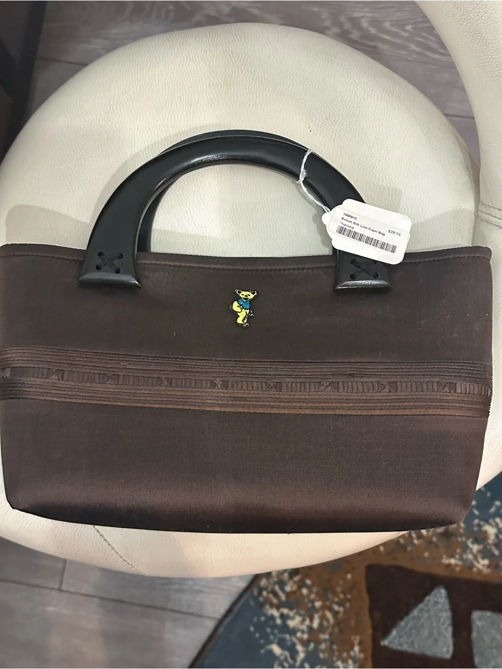 NWT Grateful Dead Dancing Bear Silk Bag